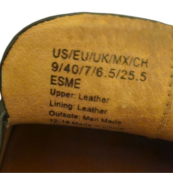 GENTLE SOULS KENNETH COLE Everett Black Leather Mules - Size 9 - Picture 7 of 7